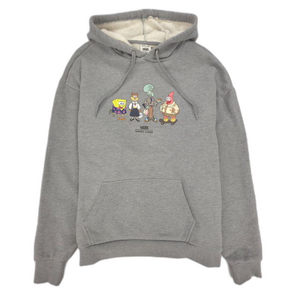 VANS Sandy Liang SpongeBob SquarePants Oversized French Terry Hoodie 90s Y2k - Picture 1 of 10